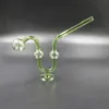 Snakelike Glass Pipe Oil Burner Pipes Tobacco Dab Rig Bong Hookah Shisha Water Tube1