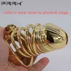 Cockrings Frrk Gold Chastity Cage Grande Metal Masculino Bondage Cinto Dispositivo Brinquedos Sexuais BDSM Penis Anéis Para Homens Cock Lock Loja Sexual Produto 1123