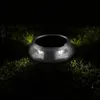 Waterproof Foot Sensor LED Solar Lights Underground Buried Garden Lawn Deck Path Outdoor Wall Lamp - Warm White