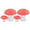 Party Favor Lanternes en papier suspendues en forme de champignon 3D pour Fairy Woodland Hoodwinked Baby Room Decor 4 PCS (différentes tailles)