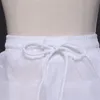 Vita 2 hoops petticoat för flickor crinoline underskirt blomma tjej prom boll klänning klänning puffy kjol