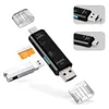 5 w 1 USB3.1 Czytnik kart Przenośny USB Type-C 3.1 Micro USB Zewnętrzna karta Micro Memory Card Reader kart SD TF Micro SD OTG Adapter