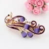 Hair Clips & Barrettes Peacock Hairpin Spring Clip Headwear Golden Plated Accessories Hairgrip Retail Birds