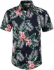 Hawaiian Beach Shirt Floral Fruit Print Shirts Tops Casual Korte Mouw Zomervakantie Vakantie Mode Plus Size