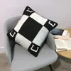 Cushion With Letters Brand Decorative Pillow Luxury Designer Cushion Fashion Cushions Inner Cotton Covers Home Decor