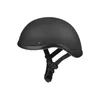 Kaski motocyklowe Jasne Czarne Dorosły Niemiecki Skórzany Hełm WWII Styl Retro Vintage Chopper Rowerzysta Pilot Rowerów Casque Moto Pół Twarzy