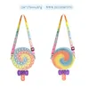 Bubble Toy Bag Decopression Toy Silica Ice Cream Cloud Rainbow Style Hot Push Bubbles Crossbody High Quality