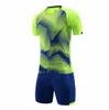 Ontwerp voetbal kit volwassen kinderen voetbal jersey training sets leeg versie Aangepaste naamnummer