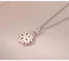 Carino geometrico rotondo piccolo laboratorio pendenti di diamanti collana donne argento 925 collane girocollo gioielli regalo di fidanzamento XDZ050