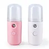 Mini Nano Facial Steamer 30ml Personlig USB Uppladdningsbar Handy Vatten Alkohol Fogger Luftfuktare