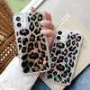 Laser Dream Leopard Glitter Bling Liquid Cases Filles Femmes Créatif Fluide Flottant Souple TPU Pare-chocs Dur Couverture Transparente Pour iPhone 12 11 Pro Max 8 7 6 6S Plus