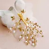 Jonnafe elegant handgjord blomma brud huvudbonader kam bröllopsklipp tillbehör pärlor kvinnor hår smycken