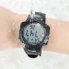 Polshorloges skmei top heren horloge mode grote wijzerplaat sport horloges 50m waterdichte wekker digitale mannen polshorloge relogio masculino