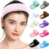 Réglable Large Bandeau Yoga Spa Bain Douche Maquillage Lavage Visage Cosmétique Bandeau Pour Femmes Dames Maquillage Accessoires 10 Couleurs