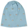 Fashion Plain Color Stickad Stripe Beanie Hat för Kvinnor Kärlek Tillbehör Vinter Varm Beaniesskullies Kvinna Baggy Casual Bonnet