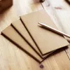 Kraft Notepads Unlined Blank Books Travel Journals for Students School Children Writing Book 8.8*15.5cm SN5256