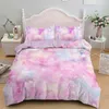 Space Bedding Kids Girl Copripiumino Letto singolo Twin Double Full Queen King Size Copriletto 210615