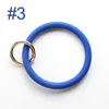 Silicone Bracelet Porte-clés Titulaire Party Favor Cadeaux Poignet Bracelets Grand Rond Coloré Porte-clés EDC Femmes Fille Mode Amis Cadeau