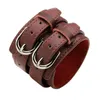 Link -Ketten -Mode -Lederarmband für Männer Armbänder Wide Multi -Layer -Armband -Manschette 22