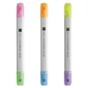 Highlighters Japan KOKUYO F-WPM104 Double-Headed Highlighter WILL STATIONERY ACTIC Two-Color Fluorescence
