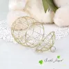 NOVO!!! Casamento Favor Caixa Europeia Estilo Gold Matel Boxes Romântico ferro forjado Birdcage Casamento Caixa de Doces Caixa de Tin Box Atacado WY32