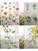 Adesivi per finestre Varietà di motivi floreali vegetali Pellicola per vetro smerigliato elettrostatico Bagno opaco Anti-peep e anti-luce