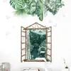 Wall Stickers Silent Back Garden For Living Room Bedroom Decor Green Leaf Decals Home Decoration Art MuralsWallWall