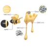 Real 925 Sterling Stud Srebrne kolczyki ręcznie robiona biżuteria 18k złota pszczoła i kroplowanie miodu Asymetryczne kolczyki dla kobiet prezent 40754203942596