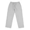 Pantalons pour hommes lâche lin coton hommes décontracté Joogers couleur unie basique Cargo large droit été printemps pantalon