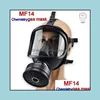 Hood Apparatuur Tactical Gear MF14 Biologische en radioactieve verontreiniging Zelfaanzuigende fl Gezicht klassiek gasmasker 4.91 Drop levering 2021 RU