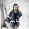 Magliette estive Kimono giapponese Cardigan Camicetta femminile Camicia da donna Harajuku Kimono Yukata Streetwear 210519