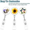 Sublimation lege verpleegster Badge Party Gunst Plastic DIY Office Work Card Hanging Gesp Kan DAP100 worden geroteerd