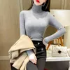 Winter Clothes Sweater Women Long Sleeve Knitted Women Sweater Turtleneck White Sweater Women Pullovers Tops Female Blusa E479 210426