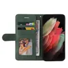 Abstrakt Contrast Color Flip Cover Futerki dla LG SYTLO 7 6 K52 K42 K92 K22 Huawei P50 Pro Moto G9 Play Plus A51 A71 5G Leather Line Holder Hybrid ID Card Slot Pasek