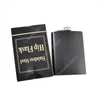 Noir mat 6oz 8oz Liqueur Hip Flask Bouchons à vis Pot à vin en acier inoxydable Pot à vin portable russe, soudage au laser Personnalisé DHP17