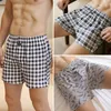 Underpants 2/3Pcs Men's Classic Grid 2021 Fashion Casual Slim Breathable Underwear Loose Men Sexy Comfortable Boxer Home