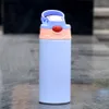 Сублимационные прямые SPIPLE CUP TUMBLER УФ-цветное изменение цвета детская бутылка 12 унций пустой милая двойная стенка из нержавеющей стали водяные кружки в массовом сейфе малыша оптом