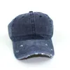 Vintage Yıkanmış Boyalı Beyzbol Şapkası Düşük Profil Ayarlanabilir Unisex Klasik Düz Spor Açık Yaz At Kuyruğu Şapka Snapback Cyz3173