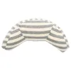 Coussins de siège Coussin de soutien du cou Oreiller de ceinture de sécurité Coussin de tête de voiture (gris et blanc)