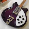 330 360 6 Strings Purple Burst Semi Hollow Body Elektrisk Gitarr Glanslack Rosenträ Gripbräda, 3 Brödrost Pickuper, 5 Konbs, Vintage Tuners