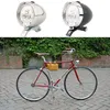 Hållbar LED Metal Chrome Retro Bike Bicycle Front Fog Light Head Lamp Cycling Accessories