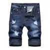 Męskie dżinsy Letnie Denim Spodenki Mężczyzna Mężczyźni Jean Trendy Jogger Kostki Harem Męskie Stretch Spodnie Ripped Wave Spodnie 38 40 42