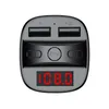 Bluetooth bilmonteringsmin MINI AUX FM Radio USB Fast Laddare T60 Trådlös 5.0 Transmitter Handsfree MP3 Musikspelare Support TF-kort U Disk Auto Electronics