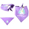 Hundkläder Pet Dogs Collar Easter Decoration Scarf Neckerchief Triangular Handduk Bandana Saliv Party Accessories #1204A