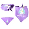 Ropa para perros Collar para perros de compañía Decoración de Pascua Bufanda Pañuelo Toalla triangular Bandana Saliva Accesorios para fiestas # 1204a