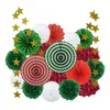 Decorazione per feste 19pcs set rosa artigianato di carta sospesa per battismo battismo per bambini favore di compleanno di compleanno per bambini ornamenti