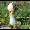 Decoratieve objecten Figurines Aents Decor Gardenquirrel Dierlijke beeldjes Miniaturen Fairy Garden Ornamenten Home Decoratie vrienden Bonsai D