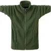 Höst Vinter Hoodies Män Casual Sweatshirt Jacka Male Fleece Warm Army Green Windbreaker Stor storlek Soild Coats 6XL 220301