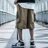 11 Bybbs Dark Hip Hop Cargo Bants Streetwear Мужчины мода свободные повседневные брюки летний ватный карман дизайн Harajuku Шорты 210322
