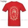 Tees Santa Muerte 13フォールの人気カスタム半袖すべてのコットンクルーネックメンズTシャツカスタムティーシャツ210324